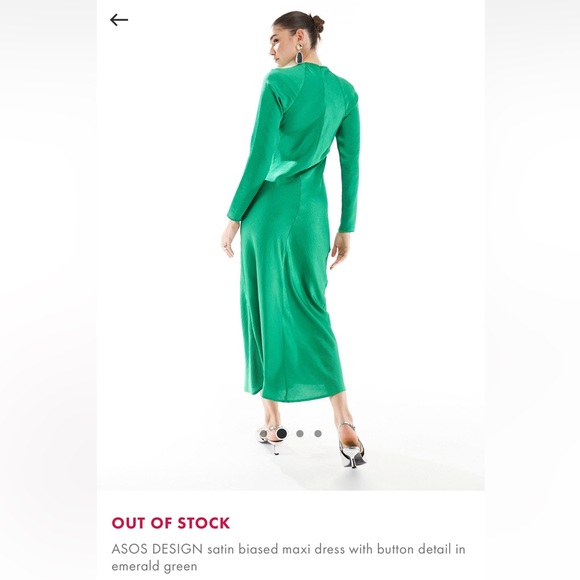 ASOS satin maxi dress - Picture 9 of 11